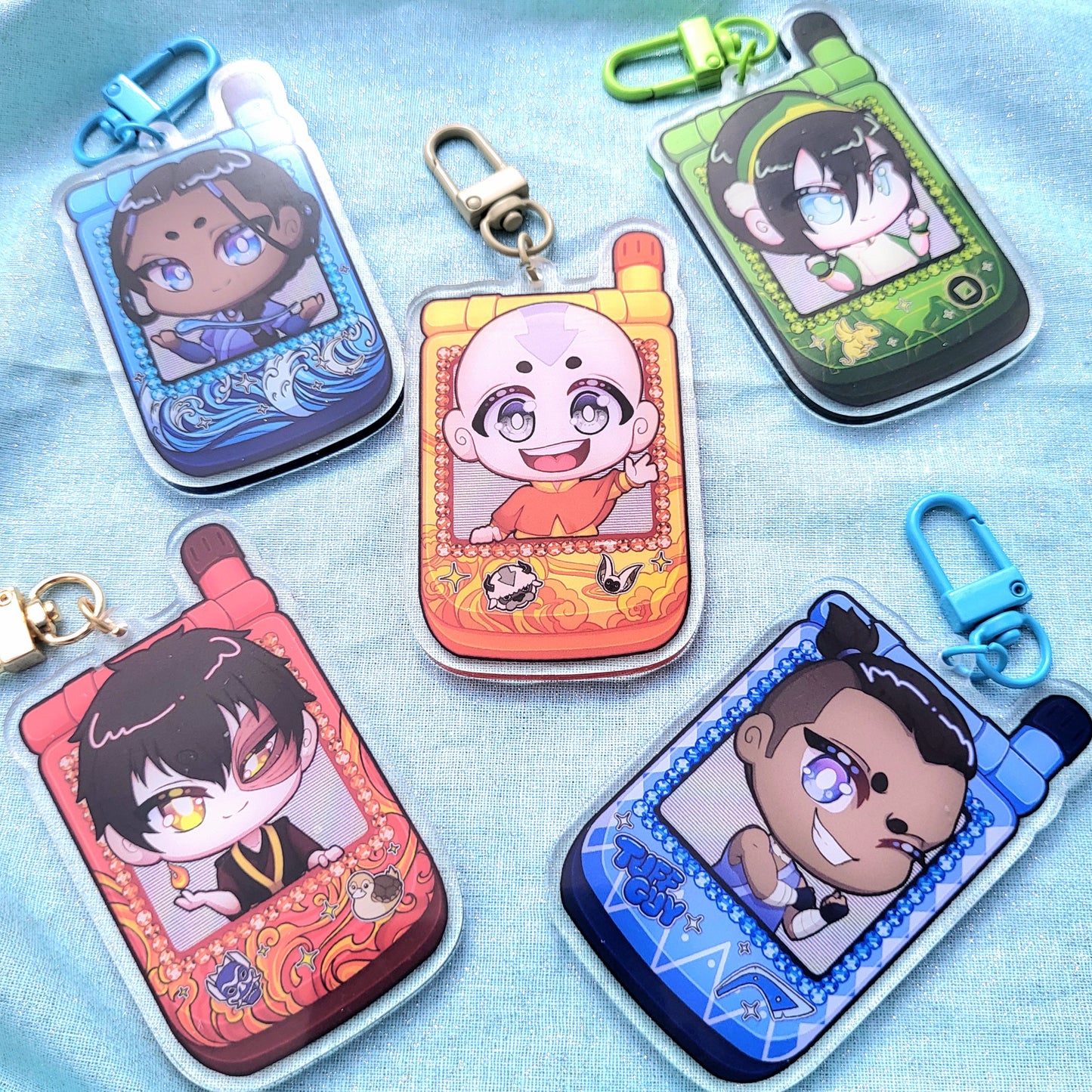 AVATAR | Avatar the Last Airbender 2.5 Inch Acrylic Flip Phone Charms