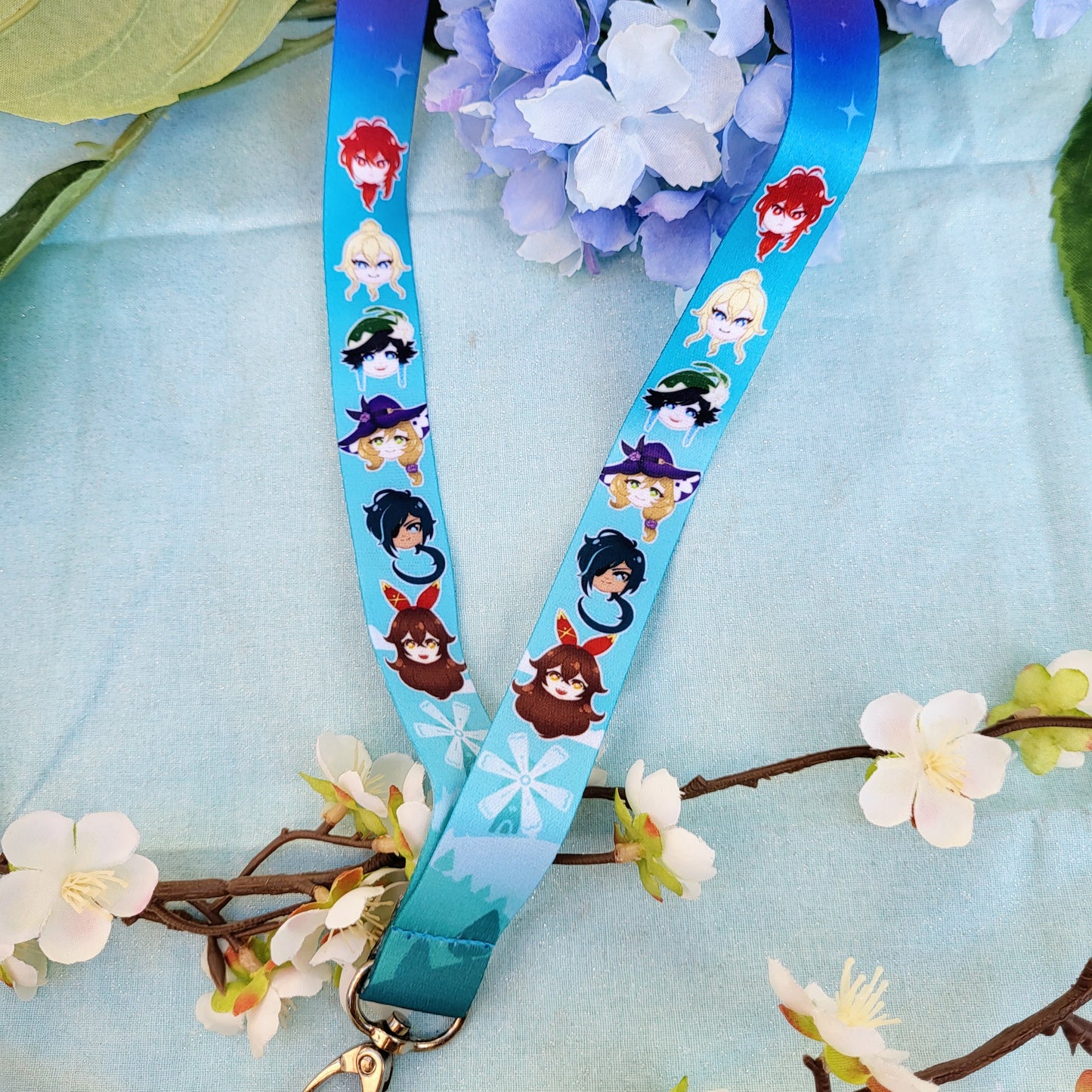 GENSHIN IMPACT | REGIONAL CHARACTERS | Sublimation Printed Lanyard