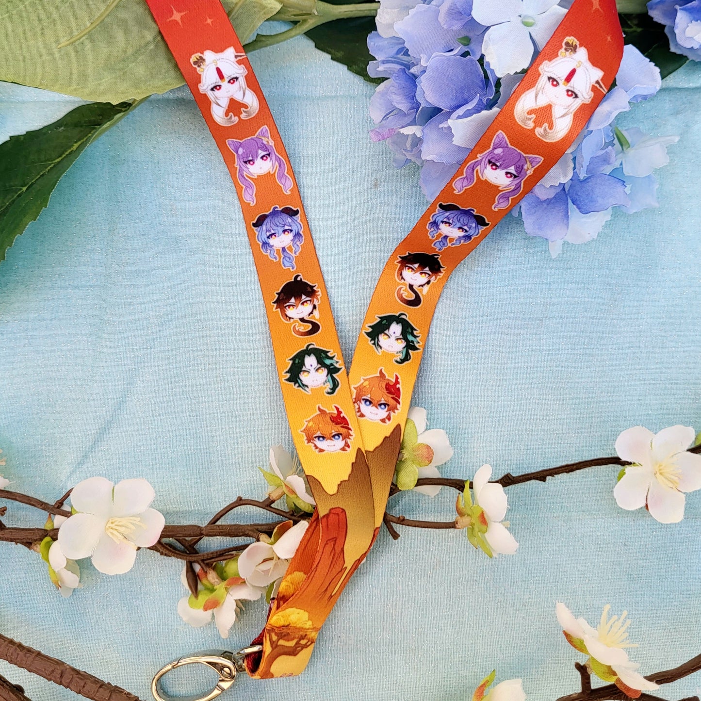 GENSHIN IMPACT | REGIONAL CHARACTERS | Sublimation Printed Lanyard